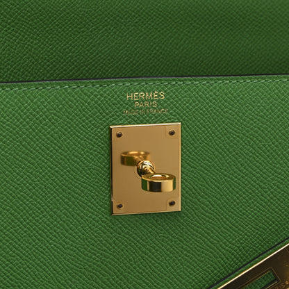 Hermes Epsom Kelly Sellier 32 Bamboo Bamboo 6 of 10