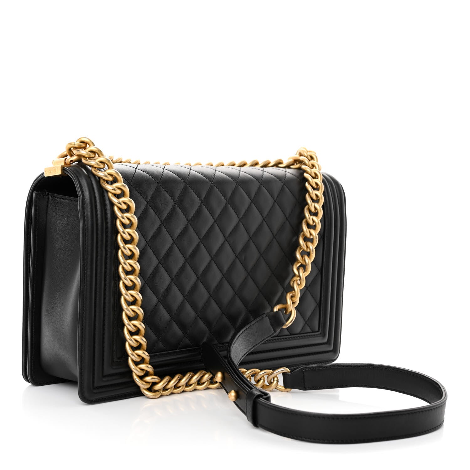 Chanel Calfskin Quilted New Medium Boy Flap Black 3 of 10