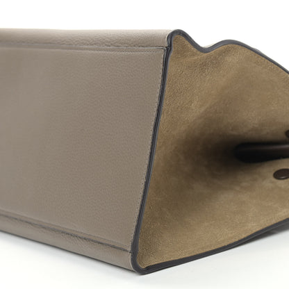 Celine Drummed Calfskin Suede Small Trapeze Souris 8 of 12