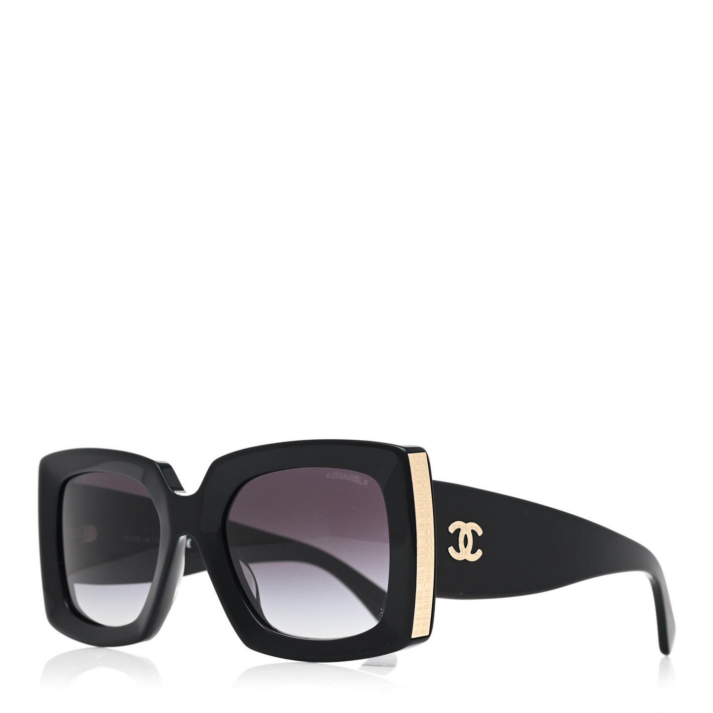 Acetate Rectangle Sunglasses 5435 Black