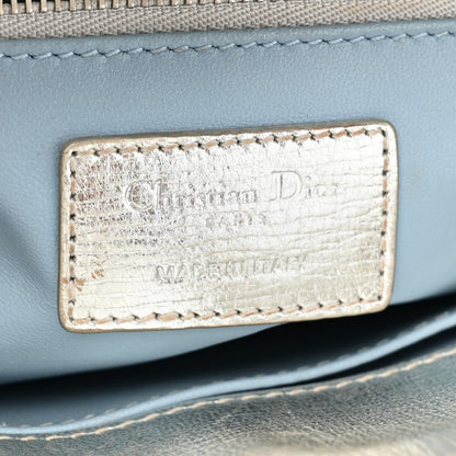 Christian Dior Metallic Grained Calfskin Cannage Small Lucky Badges My Lady Dior Silver 5 of 21