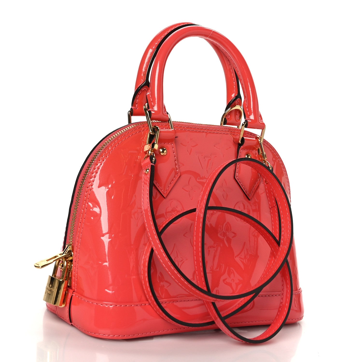 Louis Vuitton Vernis Alma BB Rose Litchi 3 of 9