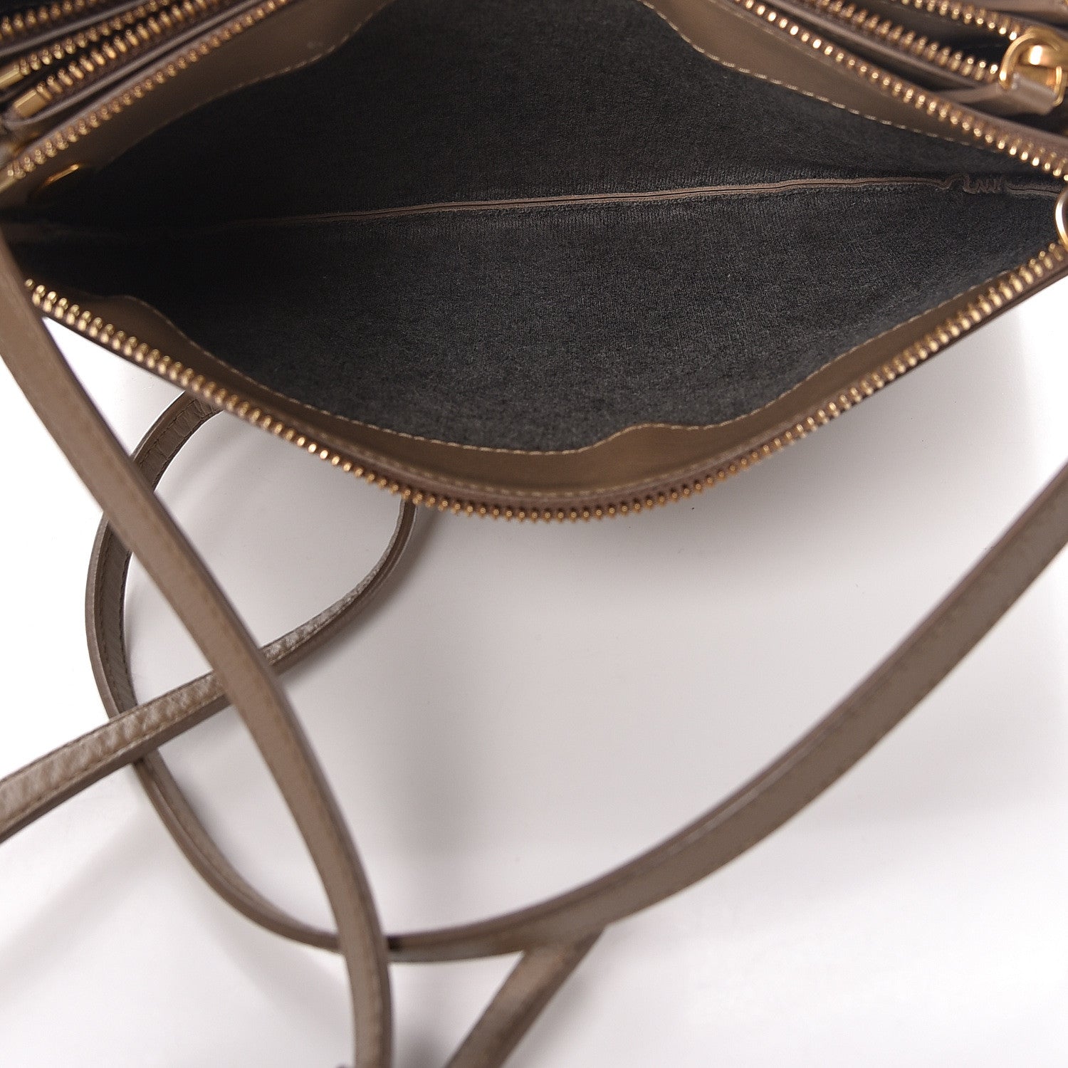 Celine Lambskin Large Trio Crossbody Bag Taupe 7 of 14