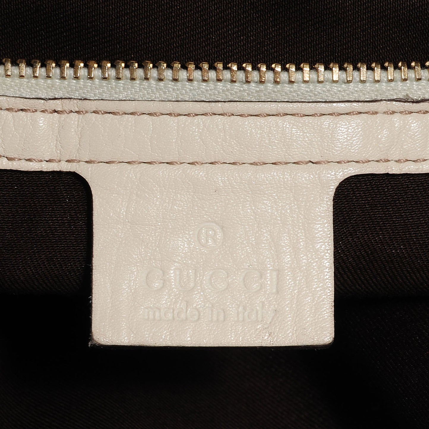 Monogram Medium Peggy Bamboo Top Handle Bag Off White