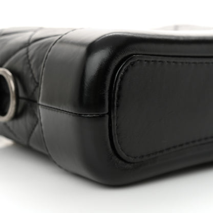 Chanel Aged Calfskin Quilted Small Gabrielle Hobo Black 9 of 11