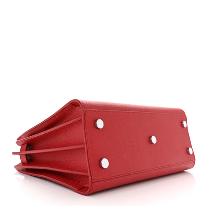 Saint Laurent Grained Calfskin Baby Sac De Jour Red 3 of 13