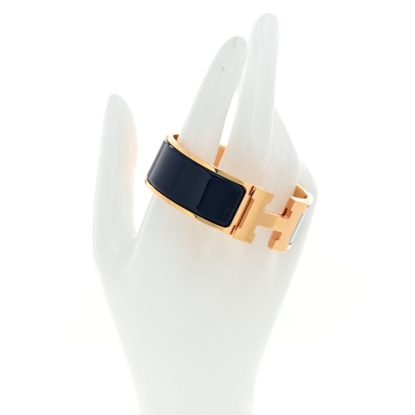 Enamel Wide Clic Clac H Bracelet PM Indigo
