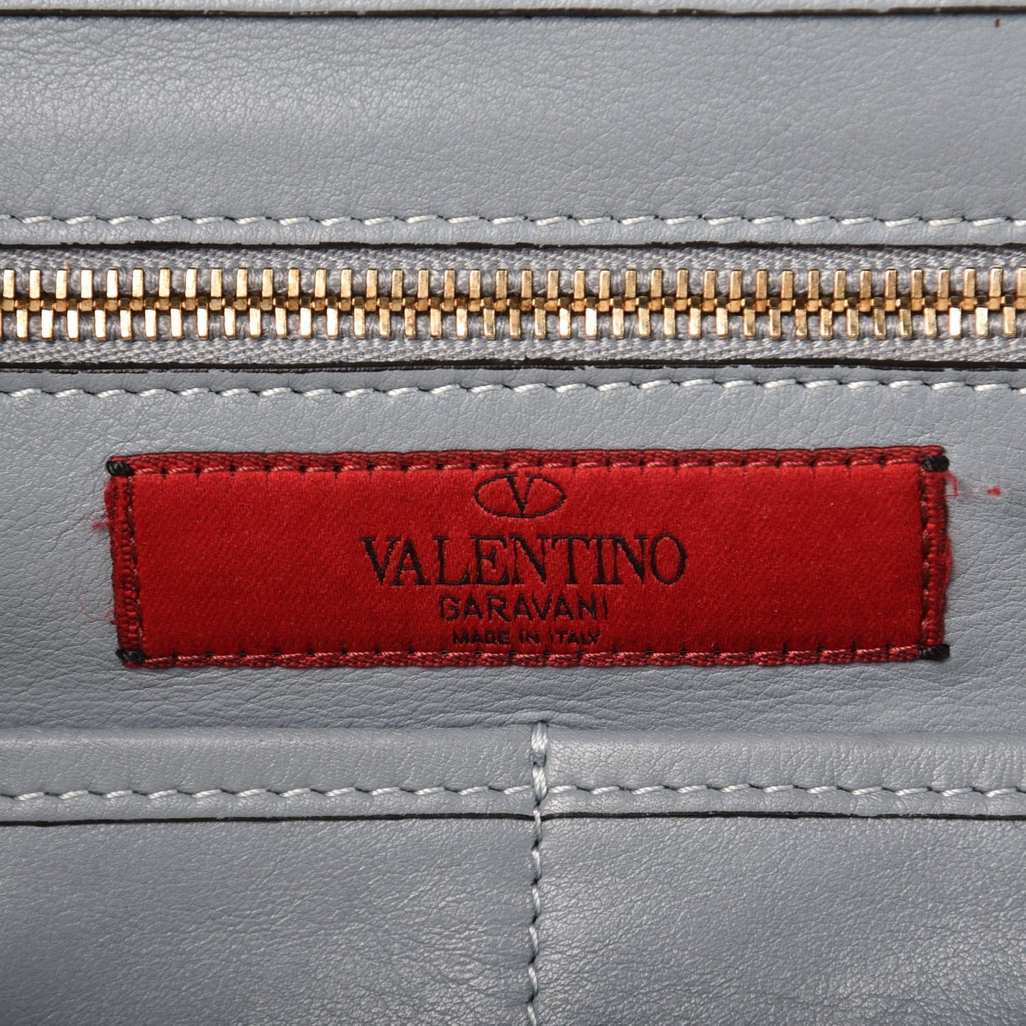 Vitello Medium Rockstud Tote Bright Blue