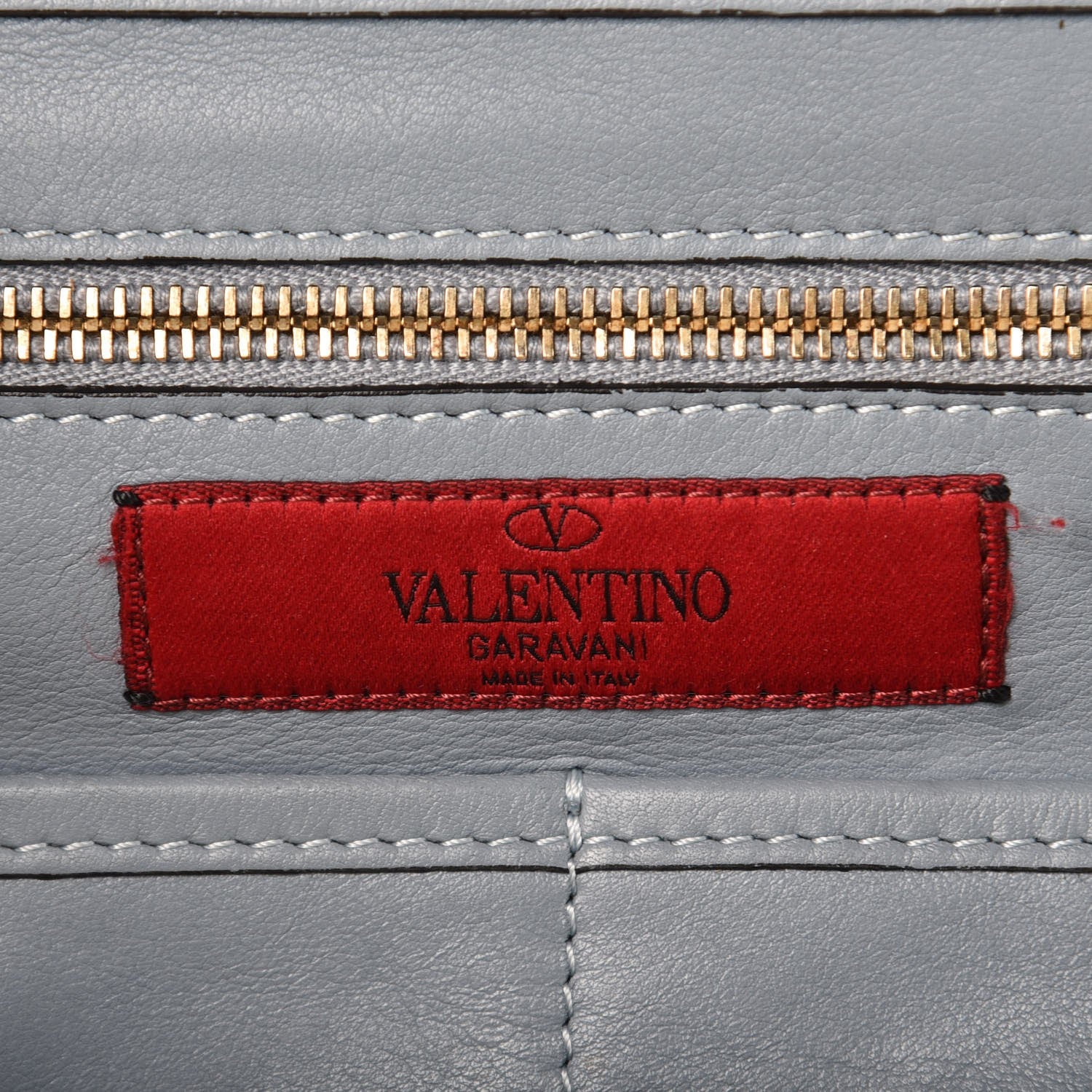 Valentino Garavani Vitello Medium Rockstud Tote Bright Blue 7 of 21