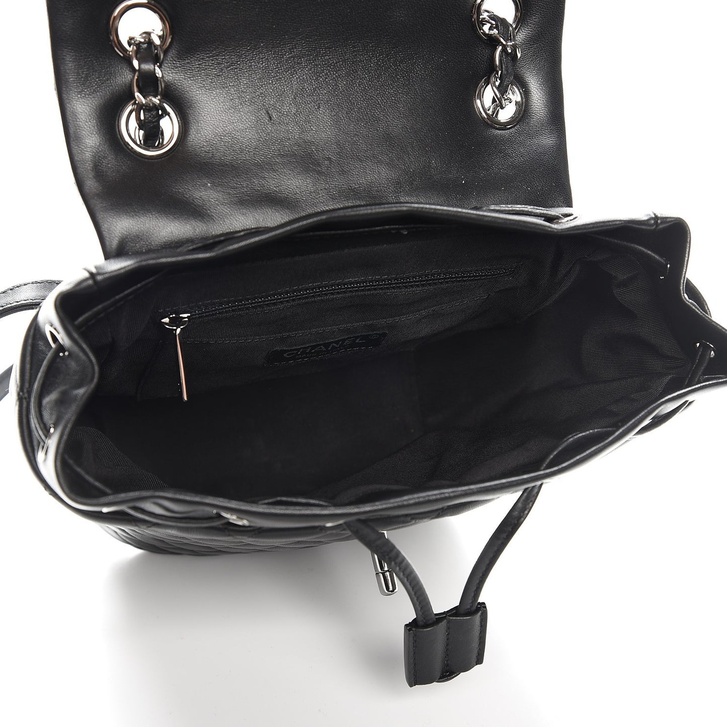 Lambskin Quilted Small Urban Spirit Backpack Black