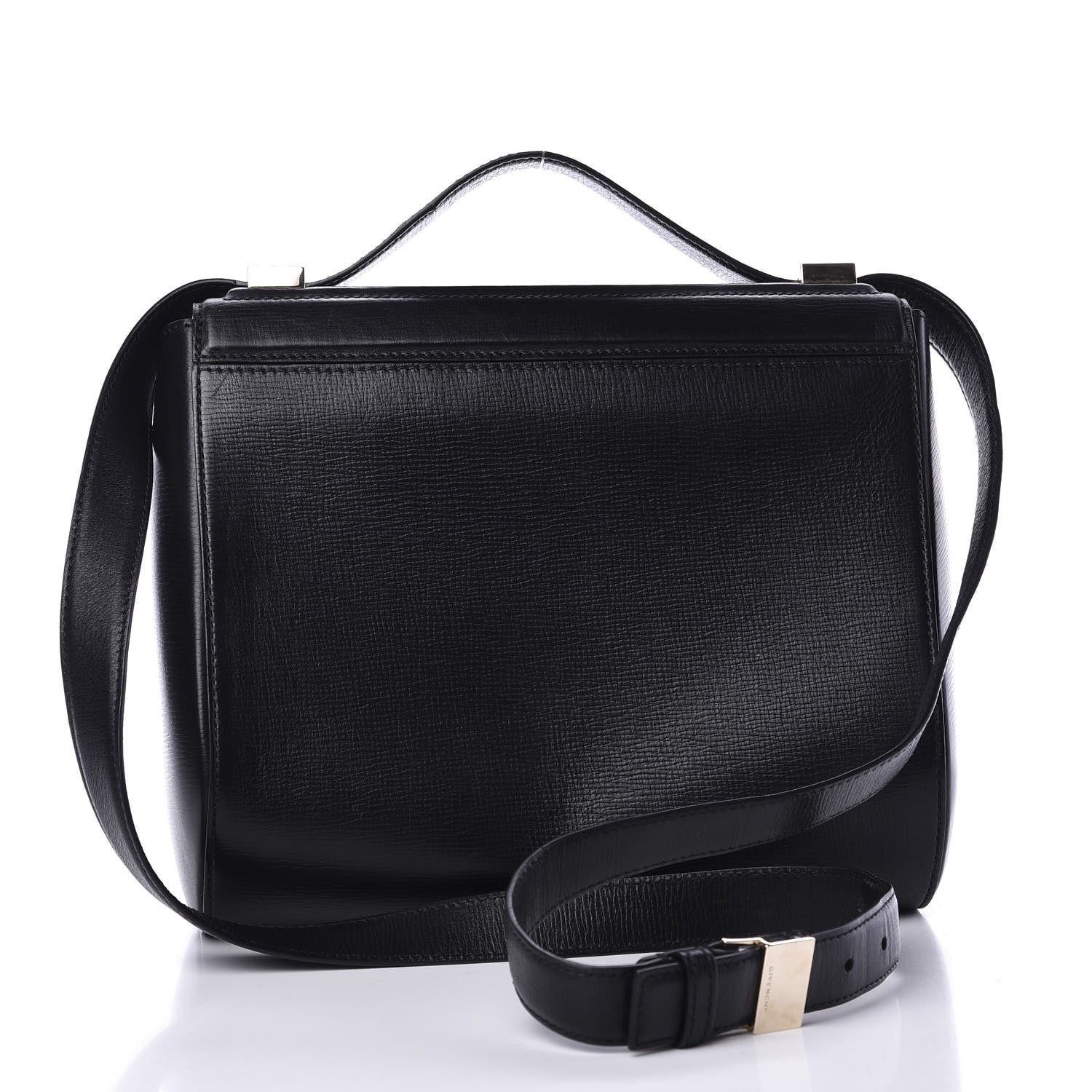 Givenchy Textured Calfskin Medium Pandora Box Crossbody Bag Black 2 of 10