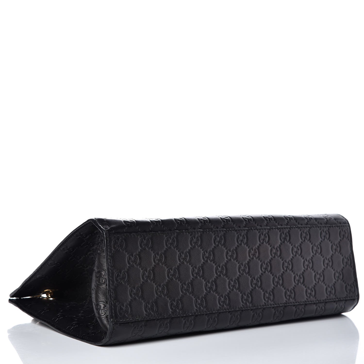 Gucci Guccissima Large Emily Chain Shoulder Bag Black 4 of 13