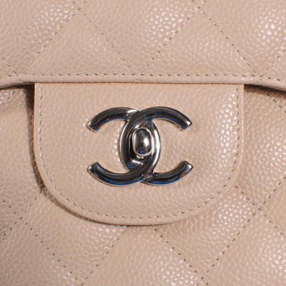 Chanel Caviar Jumbo Double Flap Beige Clair 5 of 10