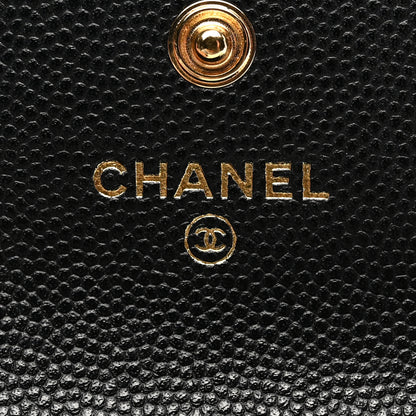 Chanel Caviar Quilted Boy Flap Card Holder Black 6 of 13