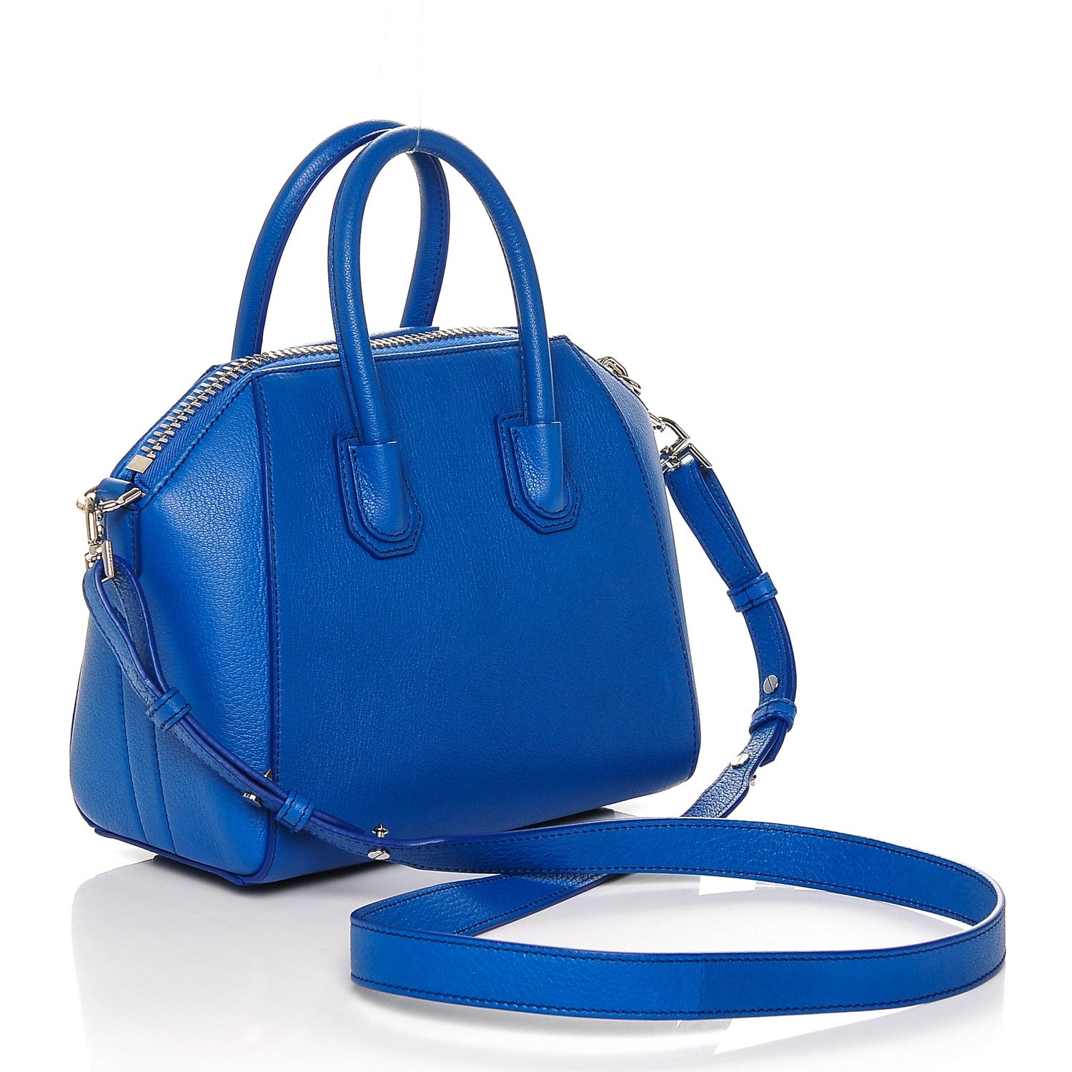 Givenchy Sugar Goatskin Mini Antigona Indigo Blue 3 of 6