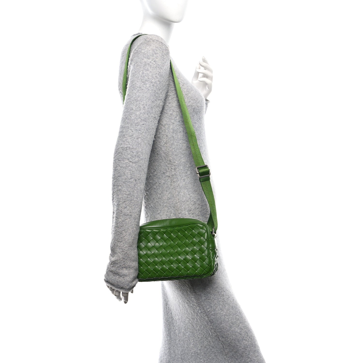 Bottega Veneta Calfskin Intrecciato Camera Bag Avocado 2 of 10