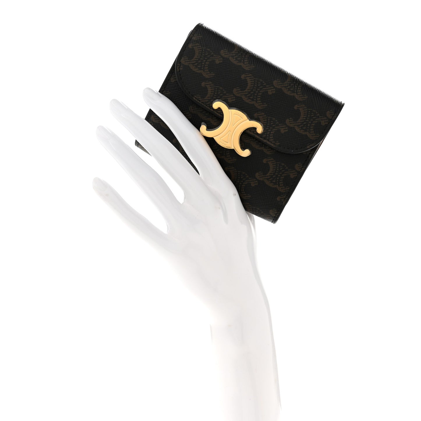 Triomphe Canvas Small Triomphe Wallet Tan