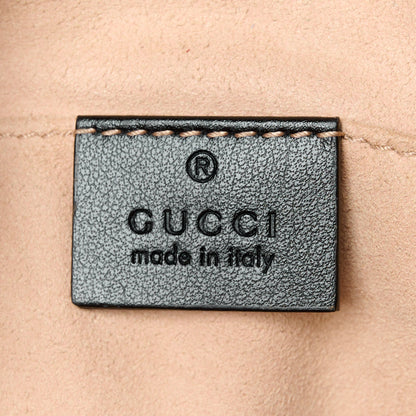 Gucci Calfskin Matelasse Small GG Marmont Chain Shoulder Bag Black 6 of 11