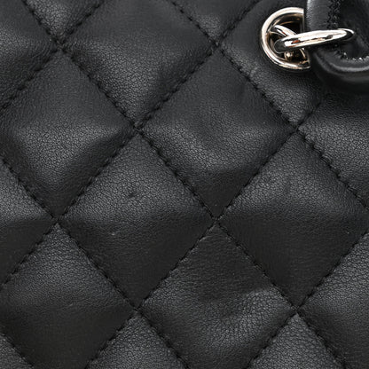 Chanel Calfskin Cambon Flat Tote Black Grey 12 of 17