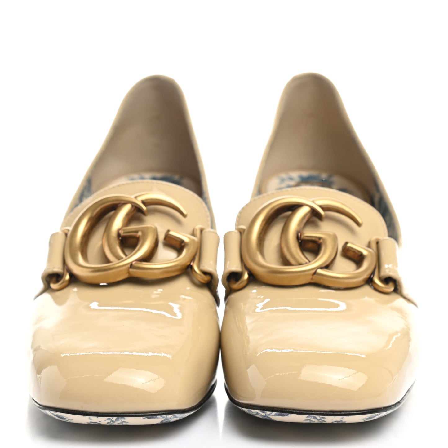 Vernice GG Victoire 55mm Loafer Pumps 36.5 Sand Storm