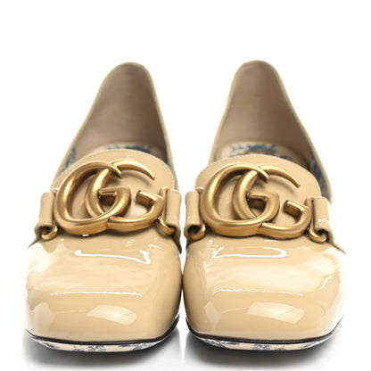 Gucci Vernice GG Victoire 55mm Loafer Pumps 36.5 Sand Storm 2 of 8