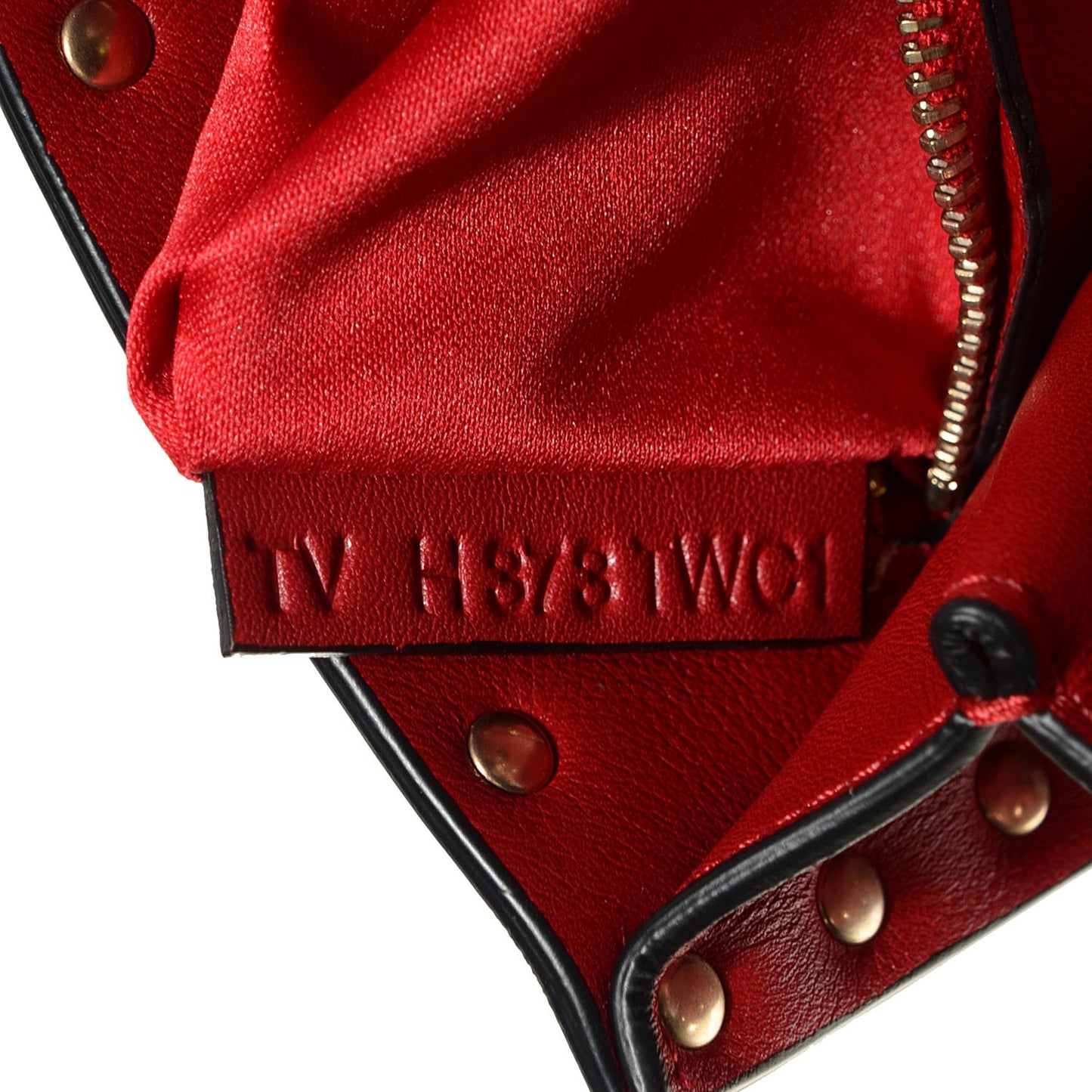 Calfskin Mini Rockstud Crossbody Bag Red