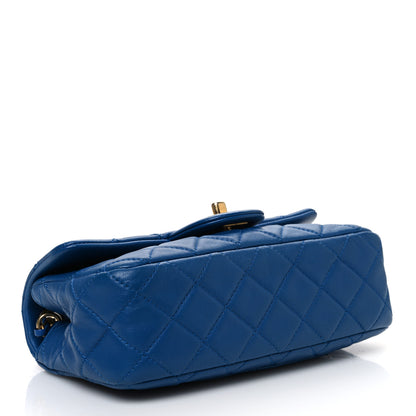 Chanel Lambskin Quilted Pearl Crush Mini Rectangular Flap Blue 4 of 11