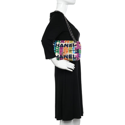 Chanel Printed Silk CC Small Single Flap Multicolor 3 of 11