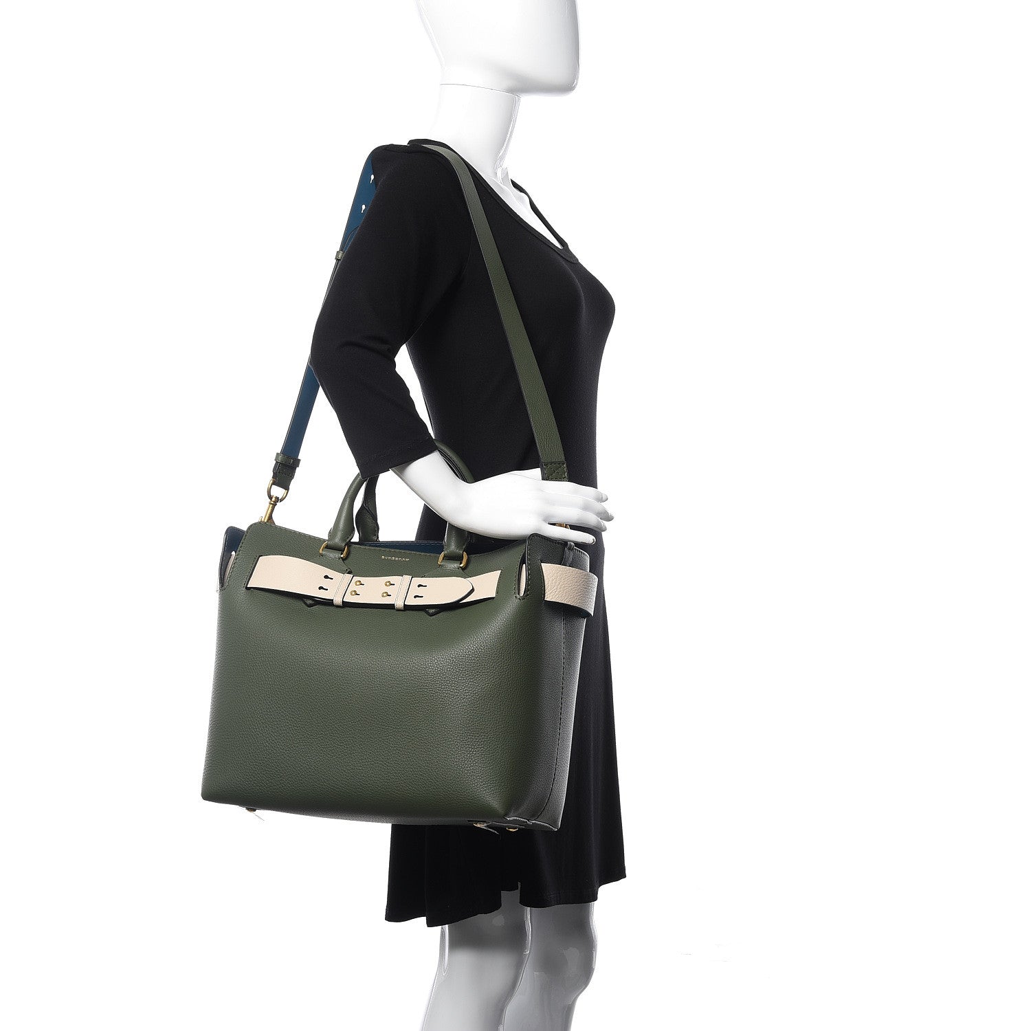 Burberry Soft Grain Calfskin Medium Belt Bag Sage Green 2 of 10