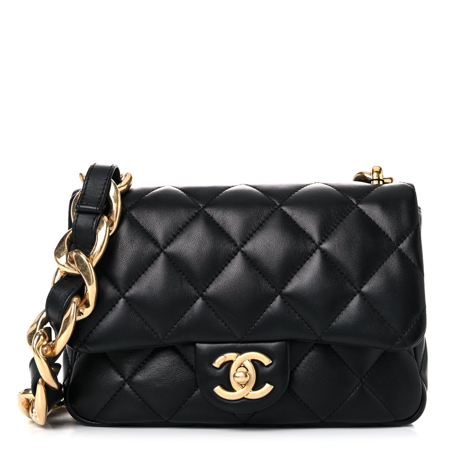 Chanel Lambskin Quilted Small Funky Town Flap Black 1 of 11