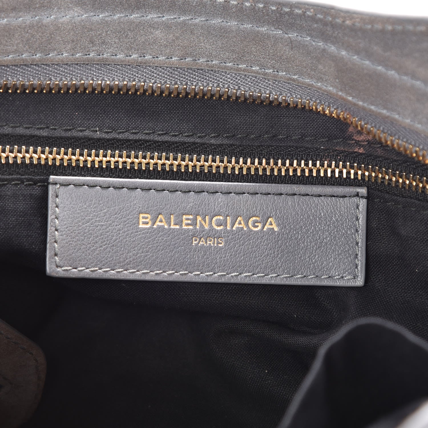 Balenciaga Baby Daim Suede Gold Metallic Edge Hardware S City Gris Plomb 6 of 20