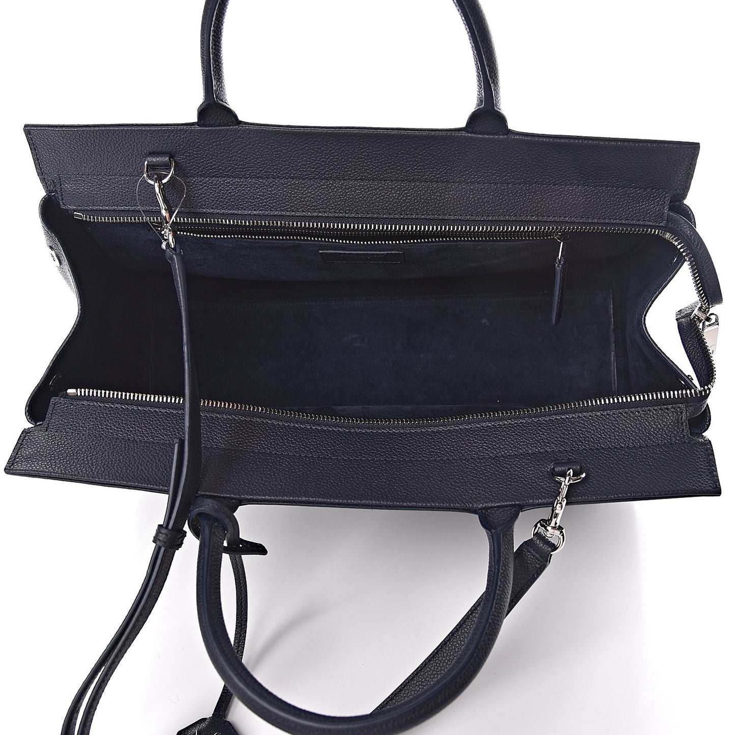 Calfskin Medium Rive Gauche Cabas Navy Blue