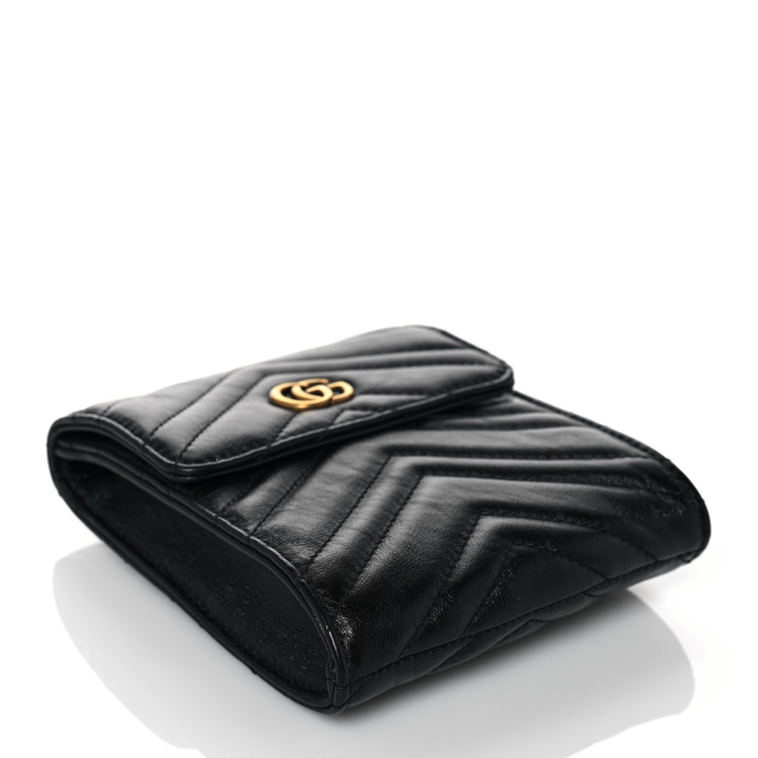 Gucci Calfskin Matelasse GG Marmont 2.0 Multi Belt Bag 85 34 Black 6 of 27