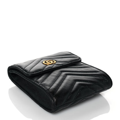 Gucci Calfskin Matelasse GG Marmont 2.0 Multi Belt Bag 85 34 Black 6 of 27