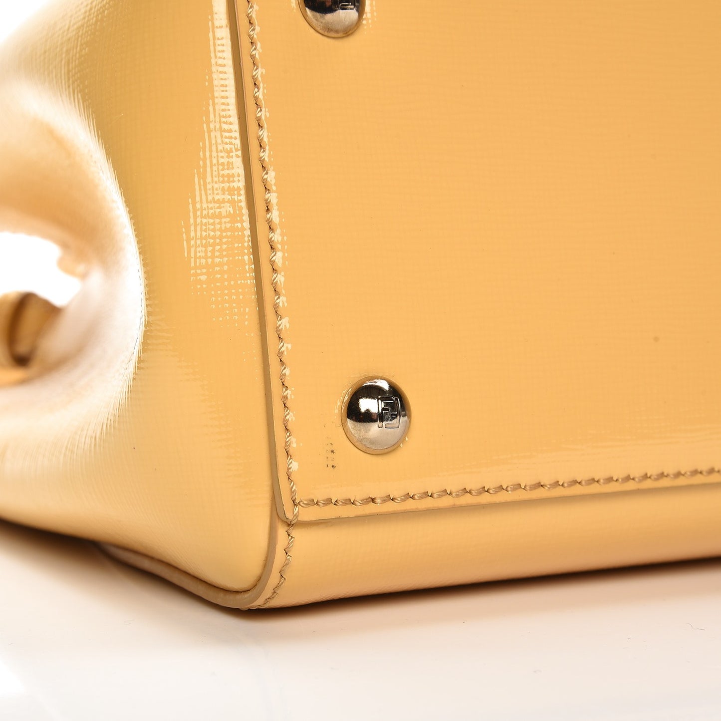 Vitello Vernice Camoscio Petite 2Jours Tote Alchemy Yellow