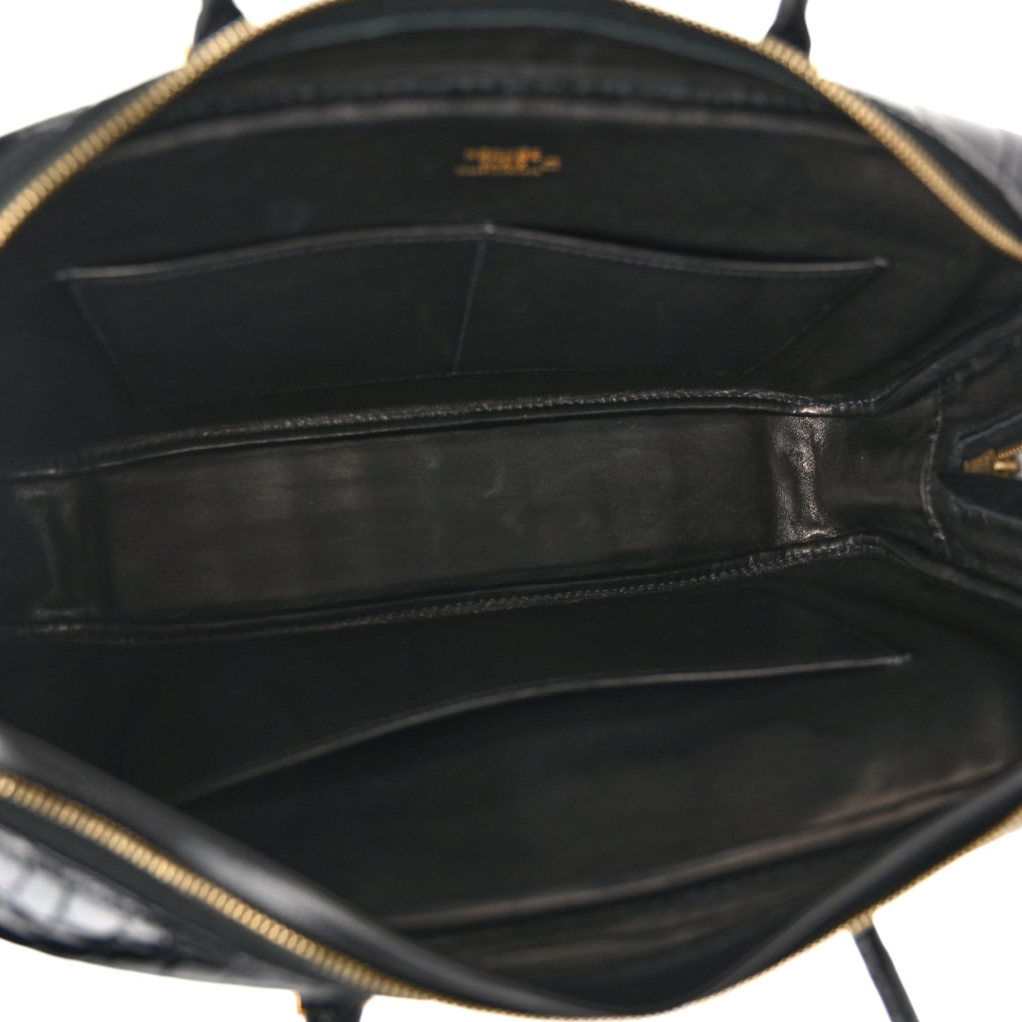 Shiny Alligator Plume Elan 28 Black