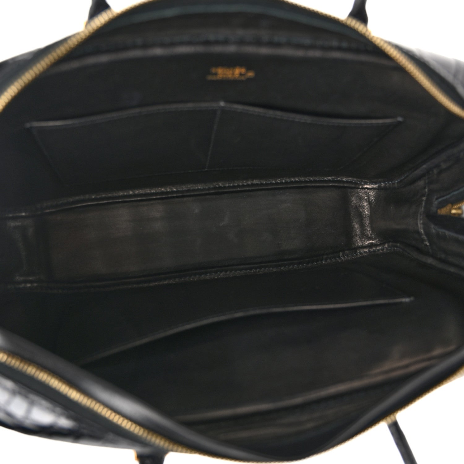 Hermes Shiny Alligator Plume Elan 28 Black 5 of 9
