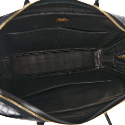 Hermes Shiny Alligator Plume Elan 28 Black 5 of 9