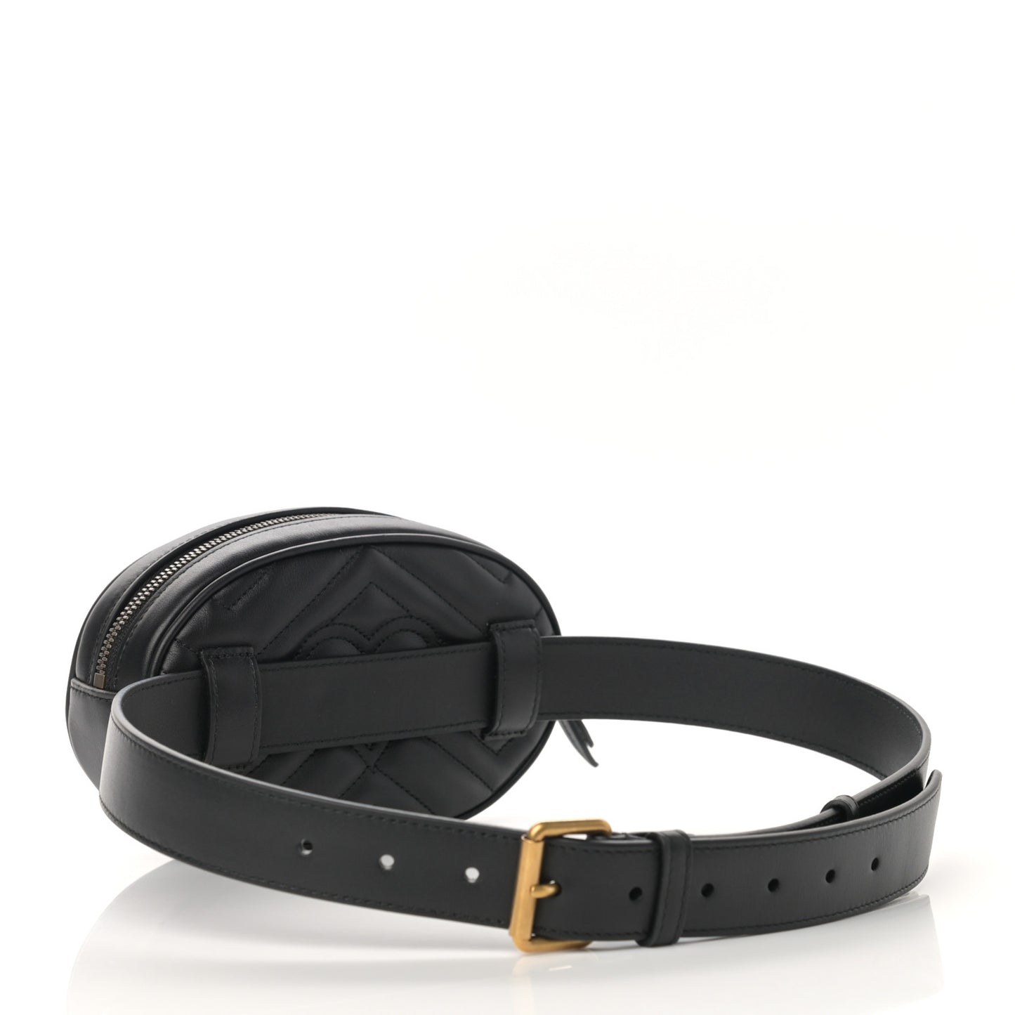 Calfskin Matelasse GG Marmont Belt Bag 85 34 Black