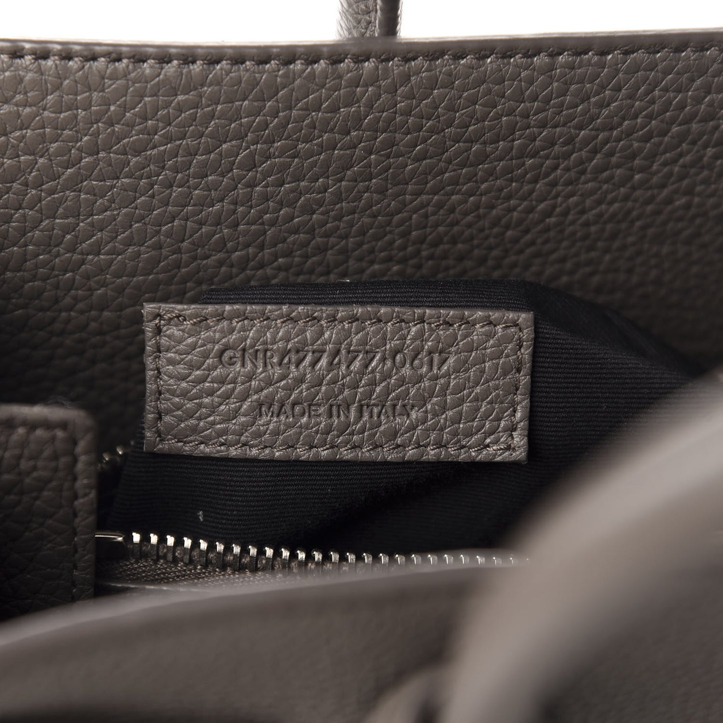 Grained Calfskin Baby Sac De Jour Souple Earth
