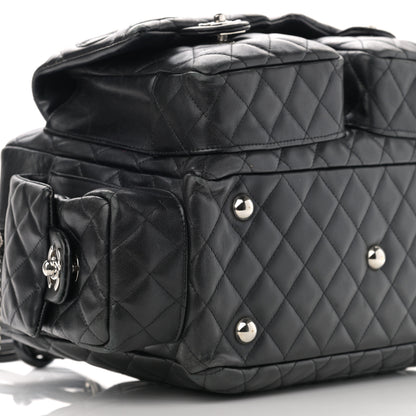 Chanel Calfskin Quilted Large Cambon Multipocket Reporter Black 9 of 17