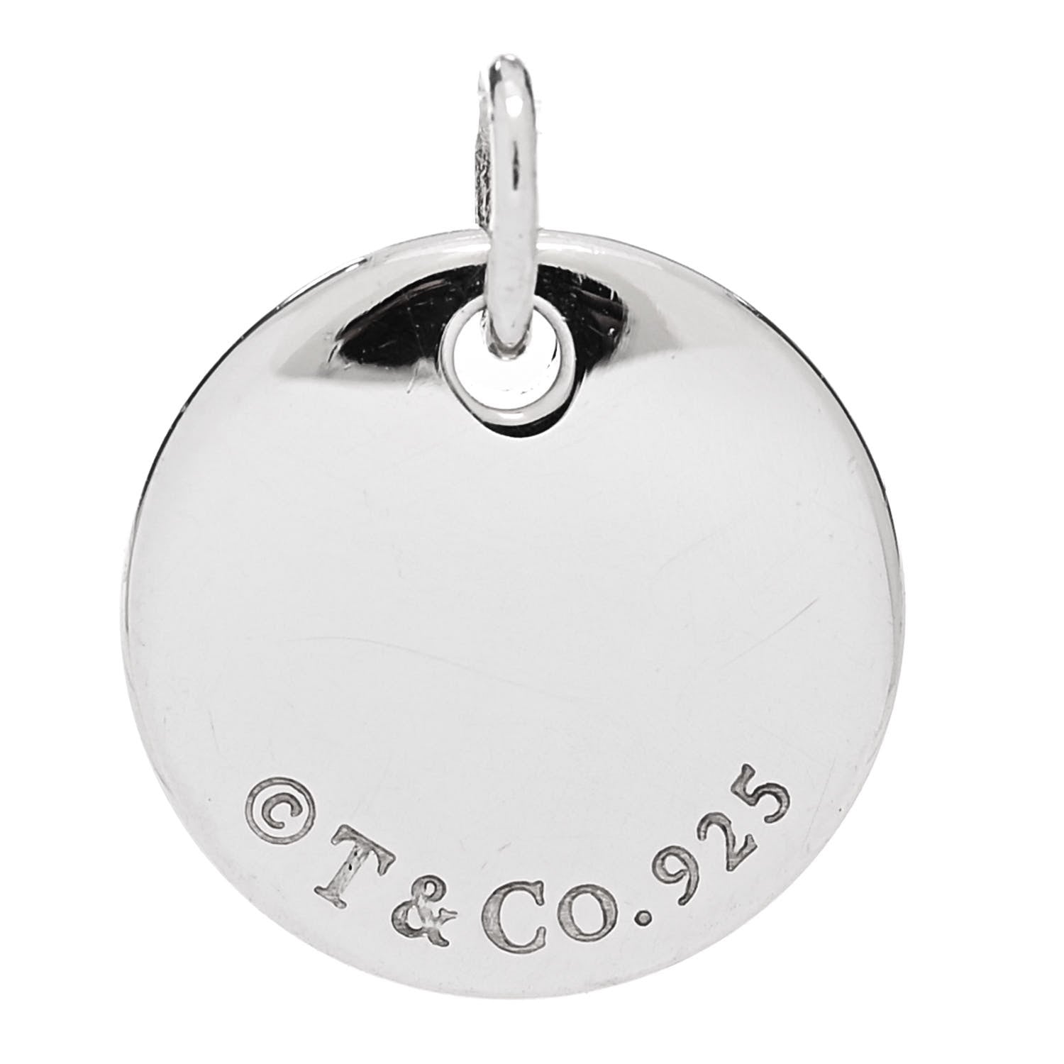 Tiffany Sterling Silver Letter Y Disc Charm 3 of 3