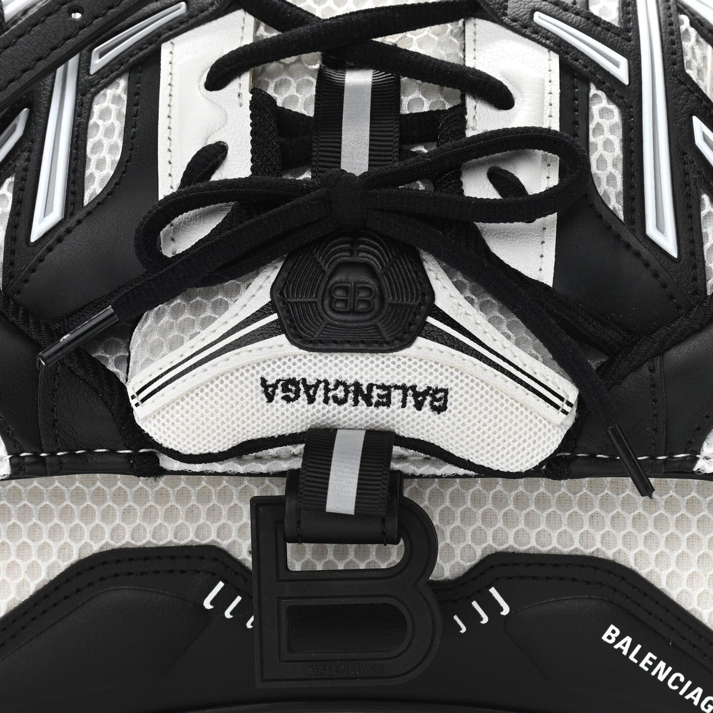 Faux Calfskin Fabric Small Sneakerhead Top Handle Bag Black White