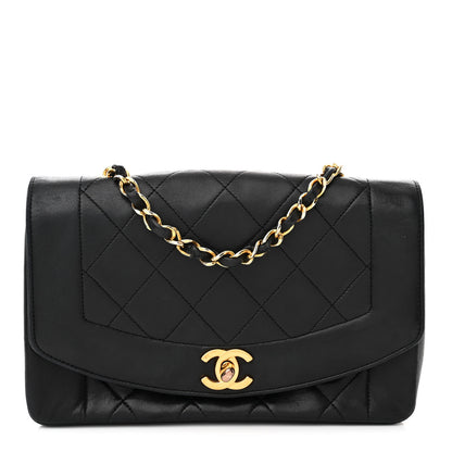 Chanel Lambskin Quilted Small Single Flap Black 1 of 12