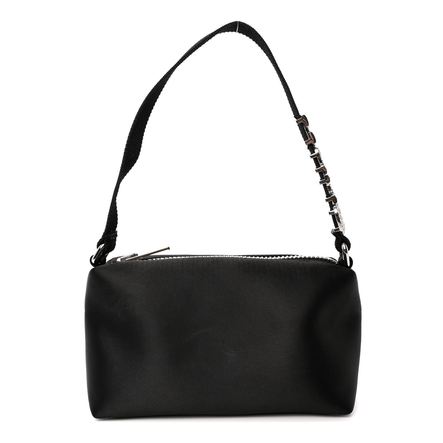 Alexander Wang Satin Crystal Heiress Pouch Black 1 of 11