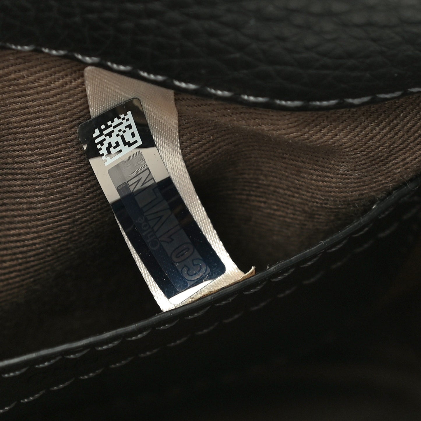 Calfskin Mini Marcie Round Crossbody Bag Black