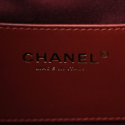 Chanel Caviar Quilted Small Chanel 25 Handbag Burgundy 6 of 10