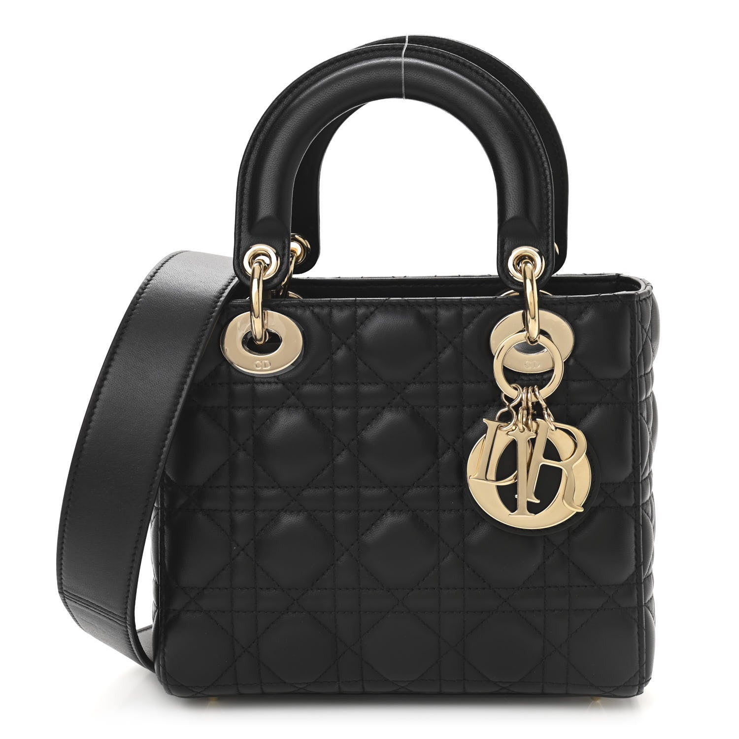 Christian Dior Lambskin Cannage Small My ABCDior Lady Dior Black 1 of 10