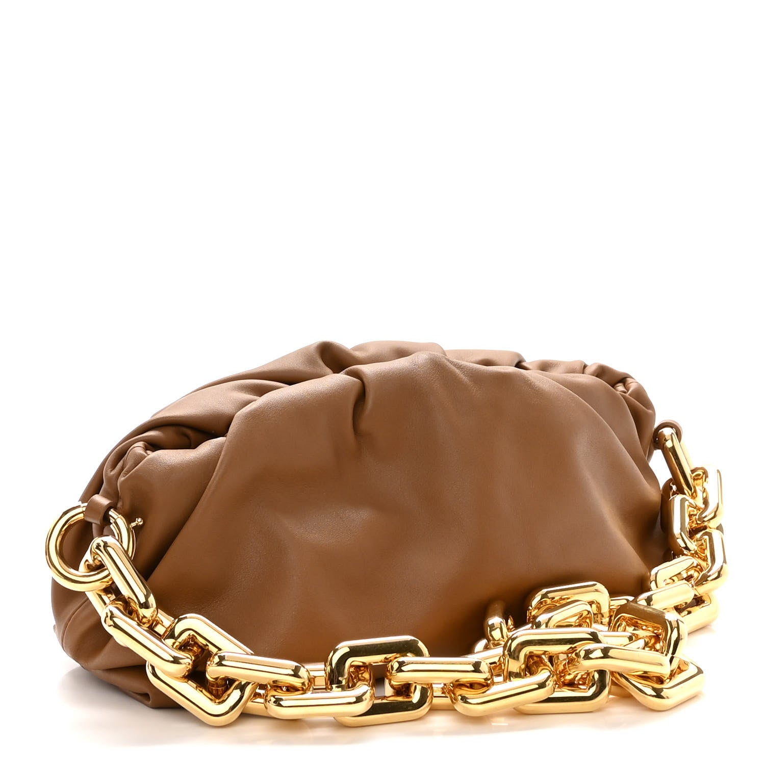 Bottega Veneta Calfskin The Pouch Chain Moutarde 3 of 9