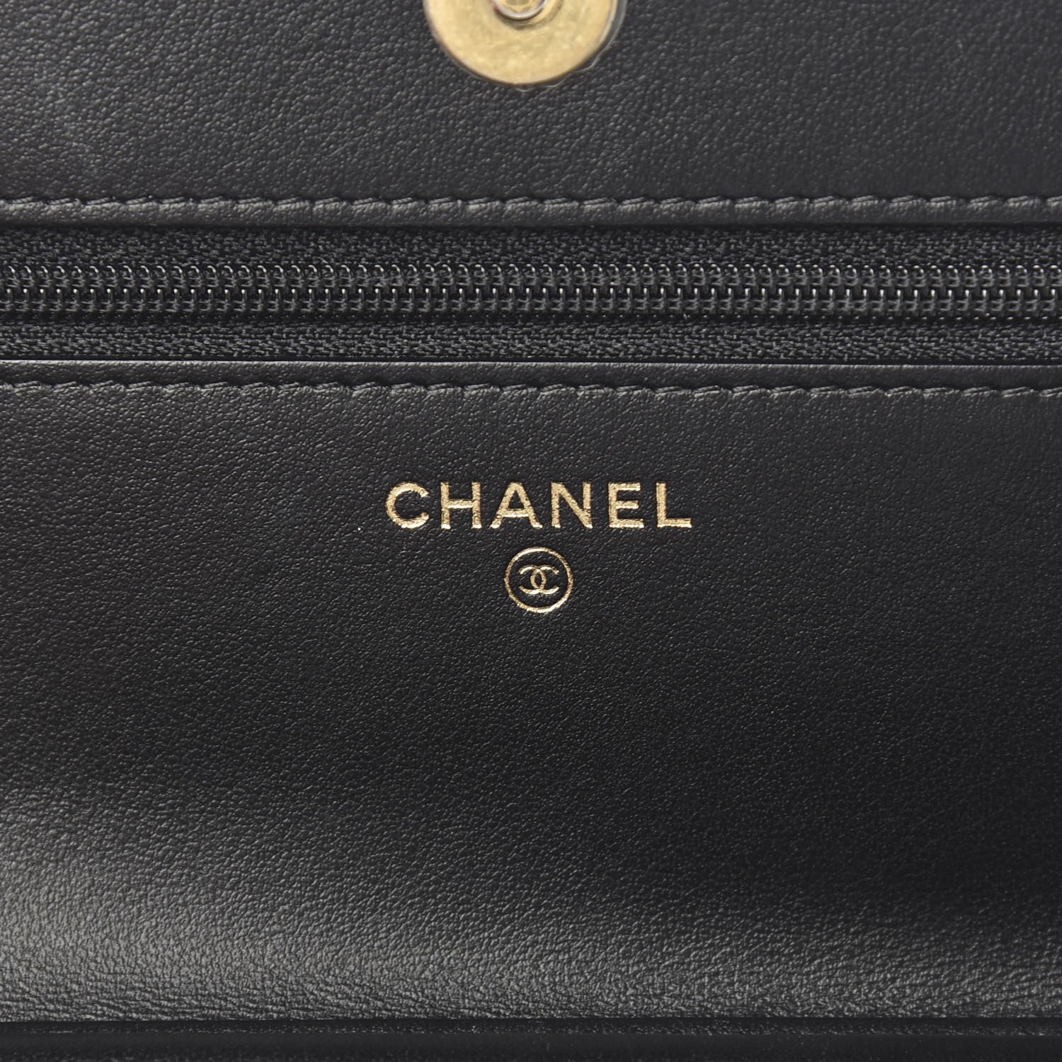 Chanel Caviar Quilted CC Filigree Wallet On Chain WOC Black 5 of 9